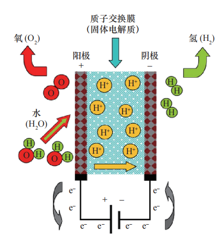 固体聚合物水电解原理示意图.png
