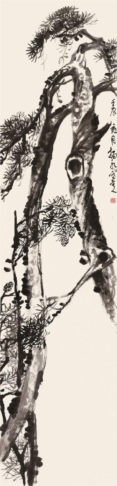 《劲松图》