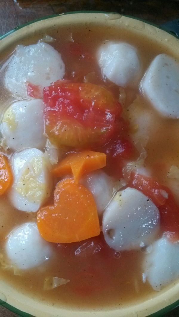 西红柿鱼丸汤