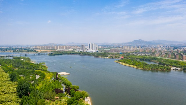 山东莒县沭河风光