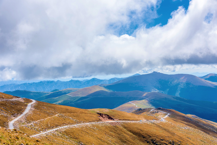 中国山西忻州五台山北台山景风光