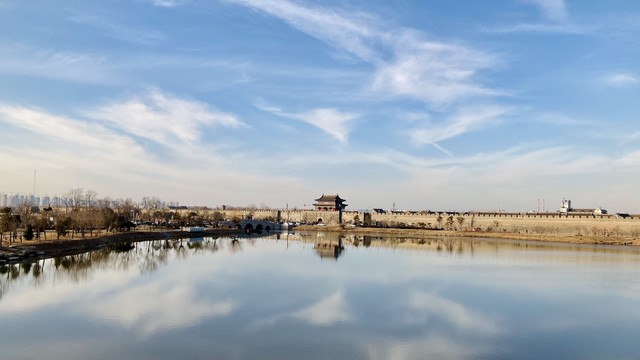这里是商丘古城风景！天气好风景好心情也要好