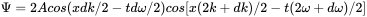 Ψ = 2A cos(xdk/2-tdω/2) cos[x(2k+dk)/2-t(2ω+dω)/2]