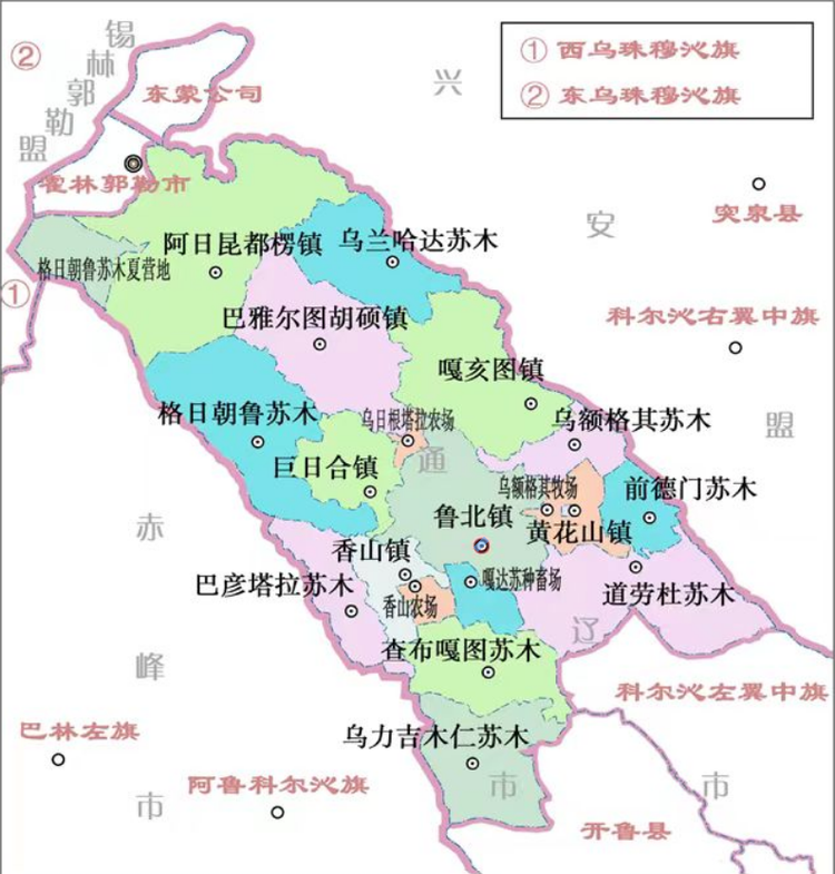 科尔沁草原地图图片