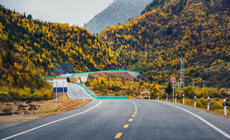 四川川西318国道沿途风光