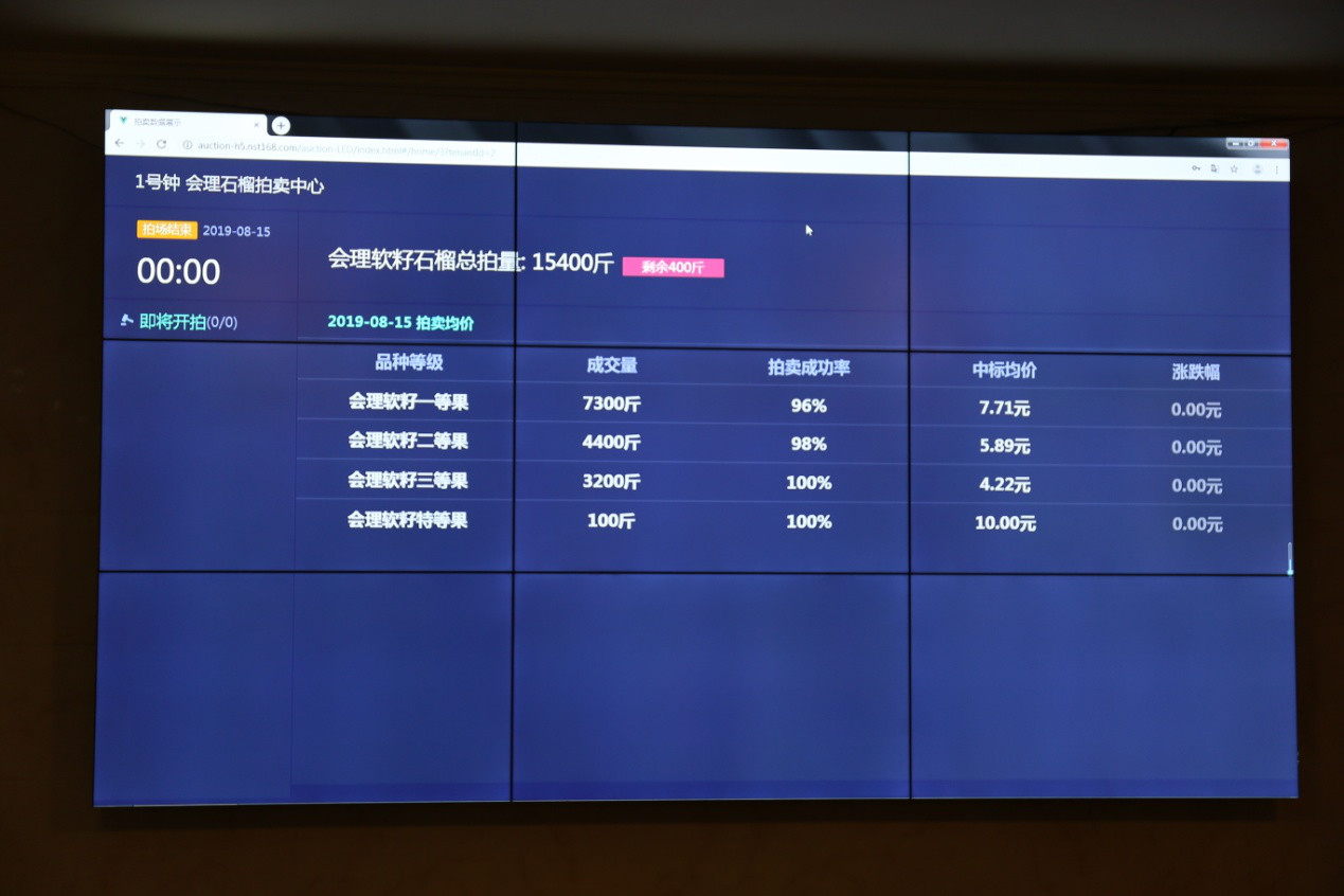 “会理石榴拍卖中心”开拍！