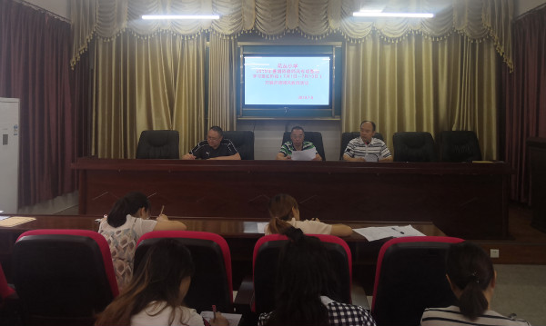 恩阳区花丛小学开展暑期师德师风专项整治工作推进会