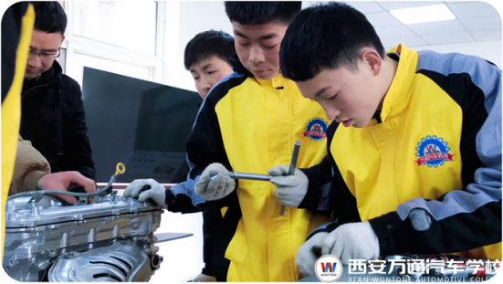 西安万通汽车学校：新年开学第一节课 新同学激情满满