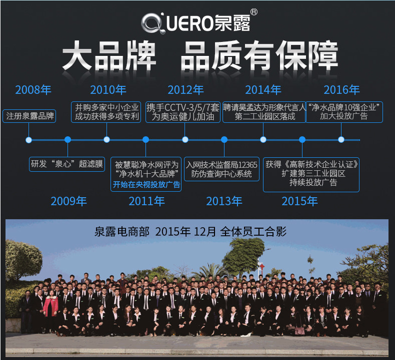 安装泉露净水器高效过滤为健康设置多重保障