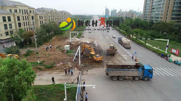 ​山东省胶州市综合执法局依法强制拆除一处违法建筑