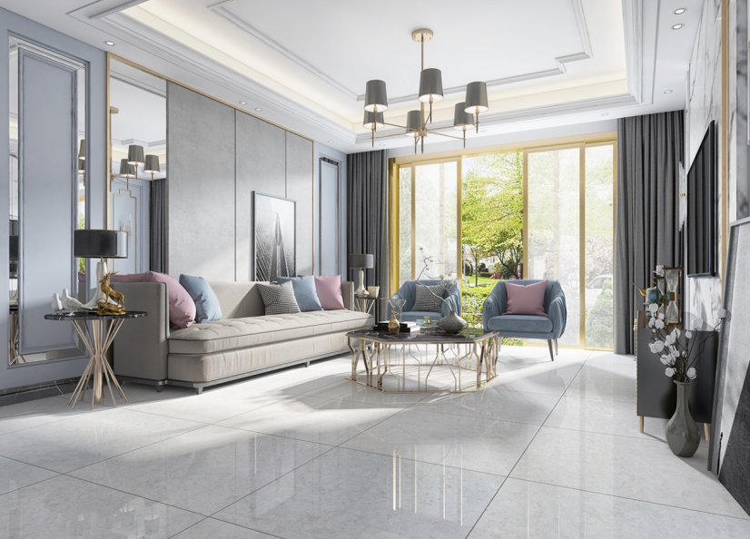 如何用鹰牌陶瓷的灰色瓷砖做搭配