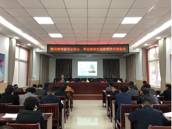 魏岗镇开展“不忘初心、牢记使命”主题教育党史宣讲活动