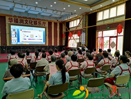 胶州市人民医院走进华福润敬老院进行急救知识培训