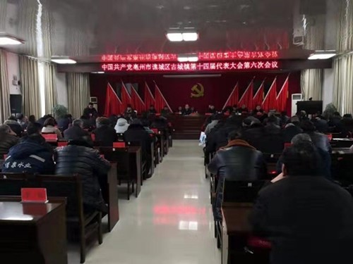 中共亳州市谯城区古城镇第十四届党代会第六次会议召开